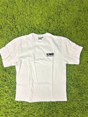 Y,IWO "Yeah, I Work Out" Men's Standard Logo Graphic Tee - White